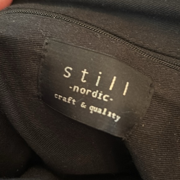 Still Nordic Black Leather Backpack - Picture 6 of 12